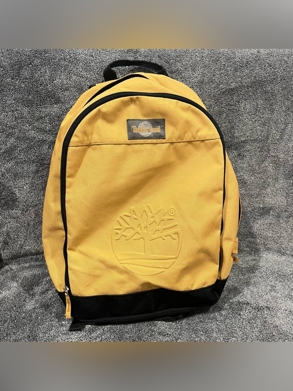 Vintage Timberland classic Backpack in mustard/wheat colorway unisex